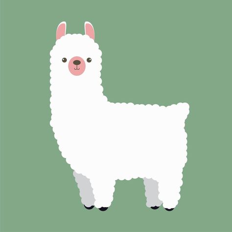 Cute happiness llama Llama Cartoon Drawing, Llama Illustration Art, Cute Llama Drawing, Lama Drawing, Lama Painting, Alpaca Illustration, Llama Cartoon, Alpaca Cartoon, Llama Illustration