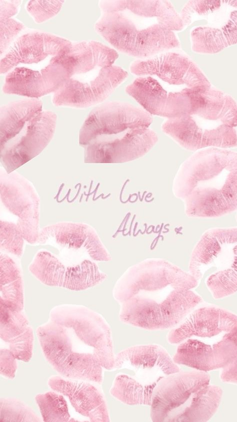 pink, kisses, aesthetic, wallpaper, love Kiss Wallpaper Love, Pink Coquette Widget, Kiss Lockscreen, Pink Kisses Wallpaper, Lipstick Wallpaper, Coquette Homescreen, Kiss Wallpaper, Coquette Heart, Pinky Girls