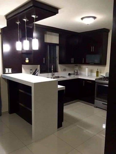 Kitchen Designs Ideas, Kitchen Light Fixtures, Room Decor Cozy, Simple Kitchen Design, Kitchen Ideas Dark Cabinets, Kitchen Ideas Dark, Modern Kitchen Cabinet Design, Living Room Decor Fireplace, Kitchen Interior Design Decor