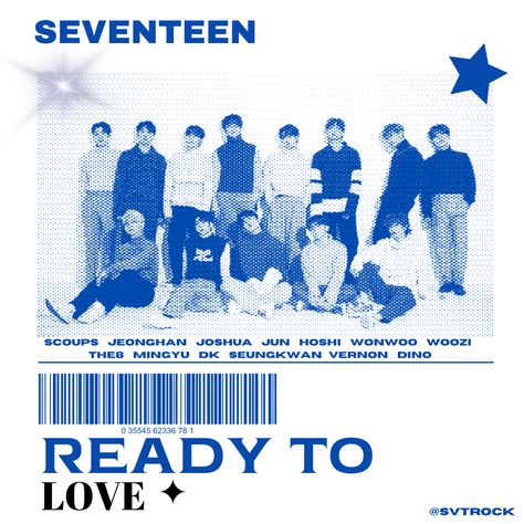 Svt Graphic Poster, Blue Kpop Poster Prints, Seventeen Retro Poster, Subtle Seventeen Poster, Seventeen Vintage Poster, Seventeen Graphic Design Posters, Kpop Blue Poster, Kpop Posters Seventeen, Aesthetic Blue Posters