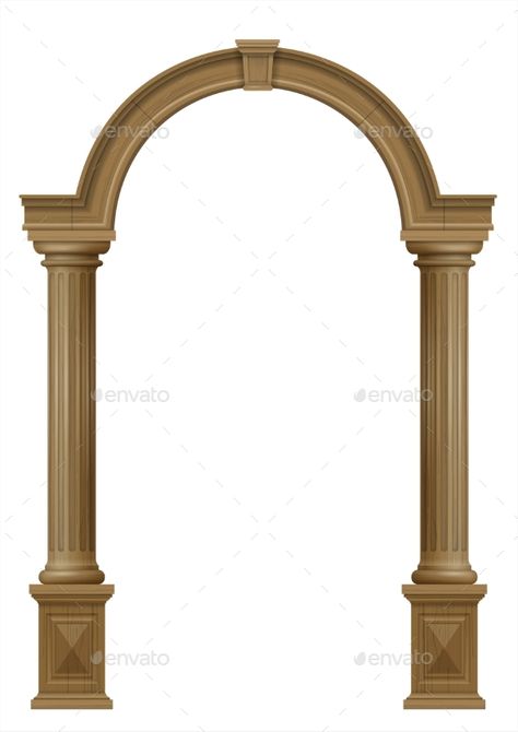 Arch Wooden Design, Pilar Design Columns, Door Arch Design, Pilar Design, Pillar Arch, Door Portal, Arch Column, Columns Interior, Exterior Columns