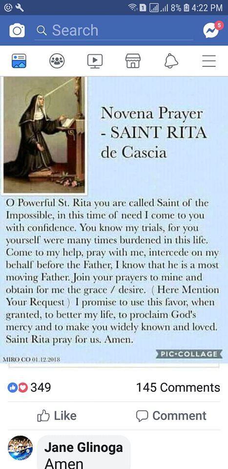 Prayer For Visa Approval, Prayer To St Rita, Saint Rita, St Rita Of Cascia, St. Rita, Prayer For My Family, Wish Granted, Novena Prayers, Saint Quotes Catholic