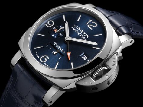 Introducing The Panerai Luminor Diece Giorni GMT Watch And New Caliber - ATimelyPerspective Luminor Watches, Gmt Watch, Purple Watch, Panerai Luminor, Affordable Watches, New Watch, G Shock Watches, New Version, G Shock