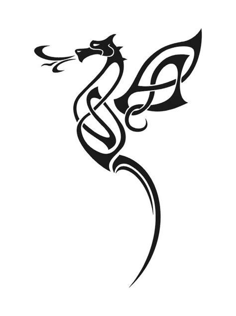 Celtic Dragon Tattoos, Small Dragon Tattoos, Dragon Silhouette, Celtic Dragon, Dragon Tattoo Designs, Celtic Tattoos, Viking Art, Dragon Wings, Celtic Art