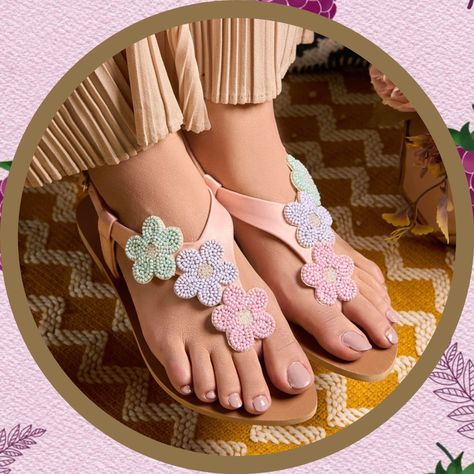 Sweeten your stride with the charm of our Petal Bloom Slippers Shop Now at www.Jootishooti.com #Jootishooti #NewCollection #Handcrafted #Newarrivals #footwear #handmade #ShopNow #handcrafted Pastel Beads, Guinea Bissau, Mozambique, Soft Light, Beaded Flowers, Soft Lighting, Baby Pink, Pakistan, Light Pink