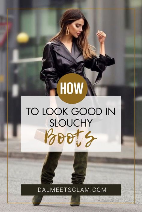 How to look good in slouchy boots | Slouchy Boots | Slouchy Boots Outfit |Boots For Women | Boots Outfit #boots #bootsoutfitforwomen Slouchy Boots Outfit Jeans, Knee High Slouchy Boots Outfit, How To Wear Slouchy Boots, How To Style Slouchy Boots, Slouchy Suede Boots Outfit, Slouchy Knee High Boots Outfits, Slouch Boots Outfit, Slouchy Boots Outfit, Black Leather Boots Outfit