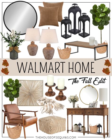 Walmart Fall Decor 2023, Fall Aesthetic House Decor, Decor Themes Home, Walmart Decor Ideas Living Rooms, Walmart Home Decor Ideas, Walmart Fall Decor, Amazon Fall Decor 2023, Fall 2023 Home Decor Trends, Natural Decor Living Room