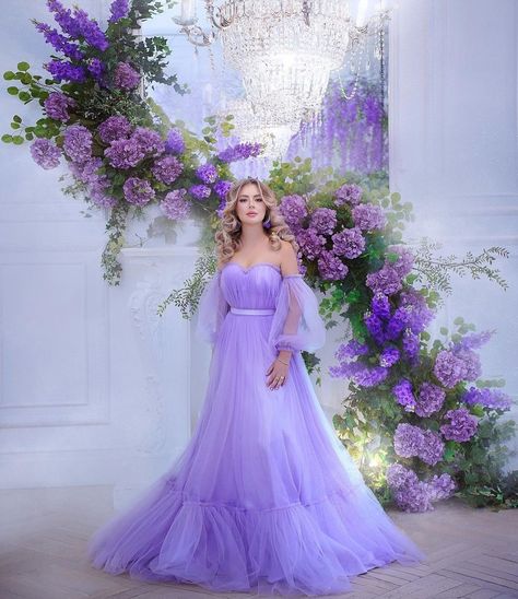 Ball gowns/fashion outfits/ party wear dresses/designer dresses/violet/purple/ lavender Room Dp, Lilac Ball Gown, Prenup Outfit, Incredible Photography, Purple Ball Gown, Fashionable Dress, Beautiful Casual Dresses, Elegant Dresses Classy, Princess Ball Gowns