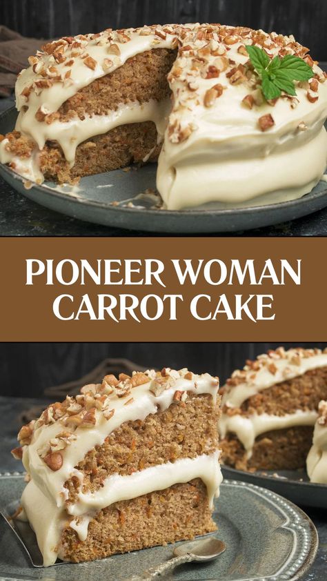 Pioneer Woman Carrot Cake Fluffy Carrot Cake, Best Ever Carrot Cake Recipe, Paula Deen Carrot Cake Recipe, Amish Carrot Cake Recipe, Pioneer Woman Carrot Cake, Fluffy Carrot Cake Recipe, Women Birthday Cakes, Carrot Cake Easy, Paula Deen Carrot Cake