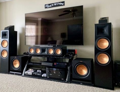 Klipsch Home Theater, Audiophile Room, Klipsch Speakers, Audiophile Listening Room, Home Cinema Systems, Home Theater Room Design, Theater Room Design, Home Cinema Room, Home Theater Setup