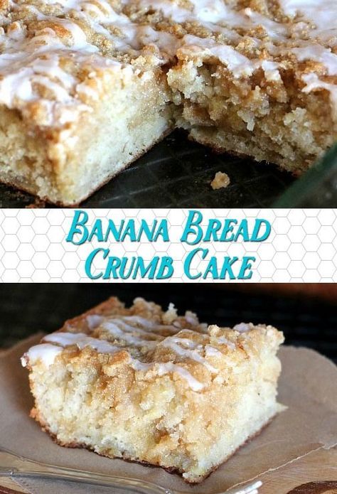 Banana Bread Crumble, Banana Crumb Cake, Banana Coffee Cakes, Crumb Coffee Cakes, Crumb Cake Recipe, Cake Form, Banana Coffee, Crumb Cake, Banana Recipes