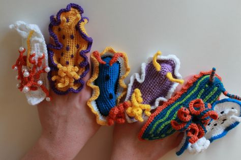 Nudibranchs & Sea Creatures on Pinterest | Sea Slug, Underwater ... Nudibranch Crochet, Crochet Sea Creatures, Sea Stuff, Crochet Fish, Sea Slugs, Underwater Animals, Sea Slug, Freeform Crochet, Knitting Techniques