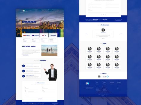 Migration Services - Website Design on Behance Services Website, Ux Web Design, Website Design, Web Design, Design