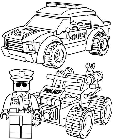 LEGO police coloring page - Topcoloringpages.net Police Coloring Pages Free Printable, Lego Colouring Pages, Lego Coloring Pages Printables Free, Lego Colouring, Police Car Coloring Page, Lego Coloring Page, Police Coloring Pages, Coloring Car, Coloring Pages Cars