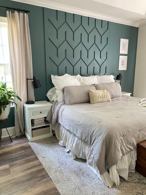 My Most Asked for Interior Paint Colors - Cribbs Style Bedroom Accent Wall Ideas, Bedroom Accent Wall, Accent Wall Ideas, Accent Wall Designs, Diy Accent Wall, Wood Accent Wall, Accent Walls In Living Room, Bedroom Accent, Accent Wall Bedroom