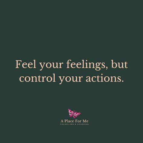 It's okay to feel your emotions, both good and bad. But remember, your feelings don't control your actions. #MentalHealth #SelfAwareness #EmotionalIntelligence #Mindfulness Your Feelings Dont Matter Quotes, Damage Control Quotes, Feel The Feelings Quotes, Manage Emotions Quotes, Control Emotions Aesthetic, Managing Emotions Quotes, Controlling People Quotes Wise Words, Quotes About Controlling Emotions, Don't Let Your Emotions Control You