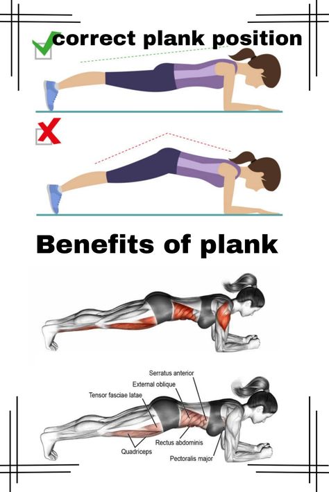 Engage your core and transform your fitness routine with the Plank Exercise! Strengthen your core muscles, improve posture, and enhance overall stability. Discover the amazing benefits of this simple yet effective workout. Get ready to rock your fitness goals! #PlankExercise #CoreStrength #FitnessGoals Benefits Of Planks For Women, Plank Workout Benefits, Plank Posture, Plank Benefits, Posture Workout, Plank Exercise, Wait Loss, Plank Exercises, Gym At Home