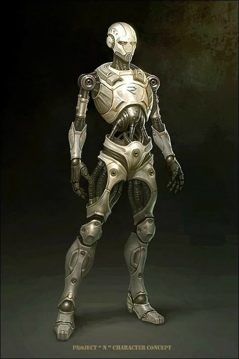 Android Concept Art, Star Wars Droids, Arte Robot, Arte Cyberpunk, Alien Concept Art, D&d Dungeons And Dragons, A Robot, Poses References, Robot Design