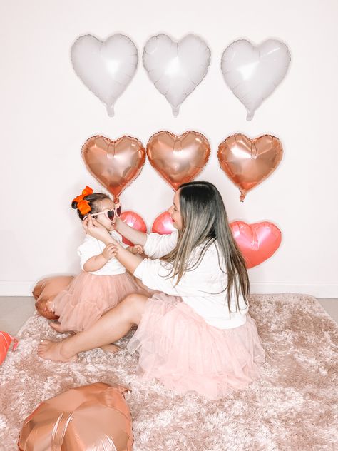 Mommy and me valentines photoshoot Valentines Baby And Mommy, Mom Daughter Valentine Photos, Valentines Day Mommy And Me Photos, Mommy And Daughter Valentine Photo Shoot, Mother Daughter Valentines Day Pictures, Mommy And Me Valentines Day Photo Shoot, Valentine Pics, Mommy And Me Valentines, Vday Shoot