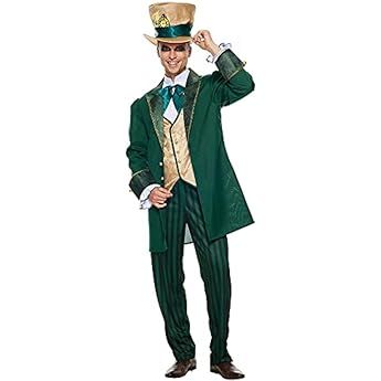 Smiffys 46825L Deluxe Miss Hatter Costume, Black, L - UK Size 16-18 : Amazon.co.uk: Toys & Games Tea Party Halloween, Mad Hatter Cosplay, Hatter Costume, Leprechaun Costume, Gentleman Hat, Mad Hatter Costume, Alice In Wonderland Costume, Wonderland Costumes, Mad Hatters