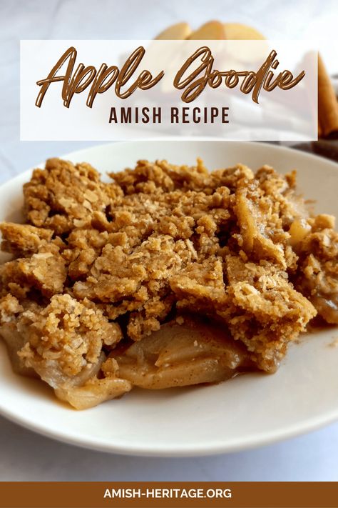 Amish Apple Goodie Recipe Apple Goodie Recipe, Apple Crumble With Oats, Quick Apple Dessert, Baked Apple Recipes, Apples And Cinnamon, Caramel Apple Dip, Canned Apple Pie Filling, Apple Recipes Easy, Oat Crumble