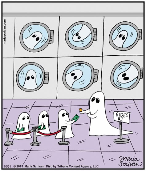 Half Full Comic Strip, October 31, 2015     on GoComics.com Halloween Jokes, Halloween Memes, Halloween Cartoons, Holiday Humor, Cartoon Jokes, Funny Cartoons, Bones Funny, Funny Comics, Halloween Funny