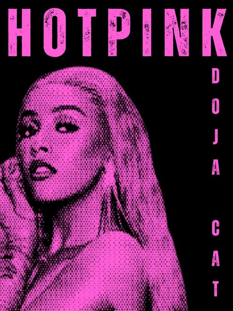 Doja Cat Hot Pink Poster, Doja Cat Poster Prints, Doja Cat Poster Vintage, Doja Cat Widget, Doja Cat Poster Aesthetic, Doja Poster, Maneater Poster, Hot Pink Doja Cat, Pink Doja Cat