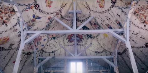 The Meaning Of The ‘Midsommar’ Murals, According To The Artists Who Created The Harga Commune Midsommar Aesthetic, Swedish Traditions, Solstice Celebration, Flower Walls, May Queen, Historical Artwork, Movie Aesthetic, Portfolio Book, Film Horror