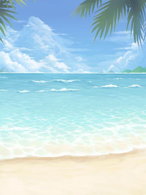 Tipsy Beach | Love Nikki-Dress UP Queen! Wiki | Fandom Beach Anime Background, Anime Beach Background, Tea Party Princess, Anime Beach, Beach Cartoon, Beach Drawing, Love Nikki, Episode Interactive Backgrounds, Episode Backgrounds