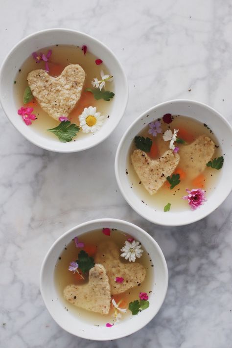 How to Make Heart-Shaped Matzah Balls | Rebekah Lowin Jewish Wedding Food, Matzah Ball Recipe, Matzah Ball Soup Recipe, Matzah Ball Soup, Passover Food, Tikkun Olam, Shabbat Recipes, Matzah Ball, Hebrew Tattoo