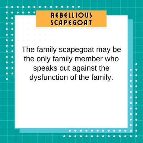 The family scapegoat may be the only family member who speaks out against the dysfunction of the family. Family Scapegoat, Family Dysfunction, Parental Alienation, Inner Demons, Dysfunctional Family, Narcissistic Behavior, Relatable Stuff, Crazy Life, Real Life Quotes