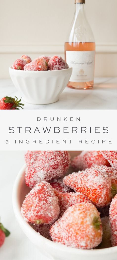 Drunken Strawberries, Drunken Desserts, Boozy Baking, Alcoholic Treats, Alcoholic Desserts, Boozy Desserts, Dessert Easy, Boozy Drinks, Think Food