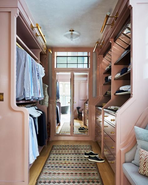 Pink Closet, Closet Vanity, Dressing Room Closet, Bedroom Master, Luxury Bedroom Master, Luxury Bedroom, Room Closet, Closet Inspiration, Walk In Wardrobe