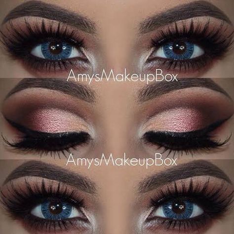 Cool Makeup, Blue Eyes Pop, Make Up Inspiration, Beauty Make-up, Makijaż Smokey Eye, Rosy Pink, Make Up Looks, Blue Makeup, Blue Eye Makeup