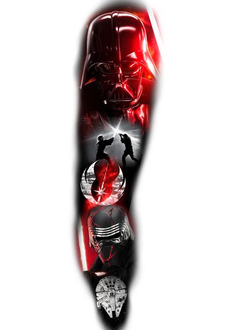 I will create a professional sketch tattoo Darth Vader Tattoo Design, Star Wars Tattoo Sleeve, Vader Tattoo, Darth Vader Tattoo, Tattoo Rings, Left Arm Tattoos, Lord Of The Rings Tattoo, Rings Tattoo, Design Art Drawing