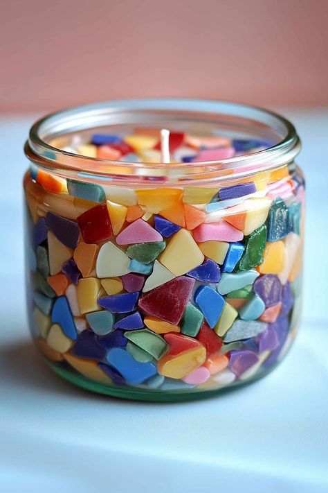 Recycling Candle Jars, Recycle Candle Wax, Reuse Candle Wax, Recycled Candle Jars, Old Candle Jars, Wax Candles Diy, Empty Candle, Old Candles, Ways To Recycle