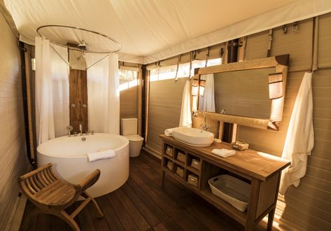 Six New Adult-Only Glamping Tents Pitched Near the Blue Mountains - Broadsheet Glamping Bathroom, Glamour Camping, Tent Living, Glamping Resorts, Luxury Glamping, Safari Tent, Luxury Tents, Canvas Tent, Bell Tent