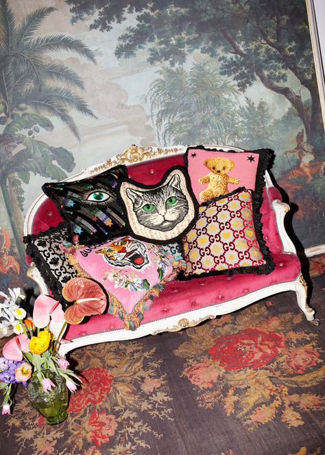 Gucci Home Decor, Gucci Decor, Gucci Home, Milan Design Week 2022, Gucci Gifts, Design Room, Milan Design, Home Decor Sale, Embroidered Cushions