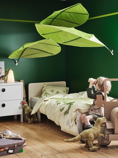 Jungle Baby Room, Dino Bedroom, Kids Jungle Room, Kids Bed Canopy, Dino Room, Dinosaur Room, Jungle Room, Bed Tent, Toddler Beds