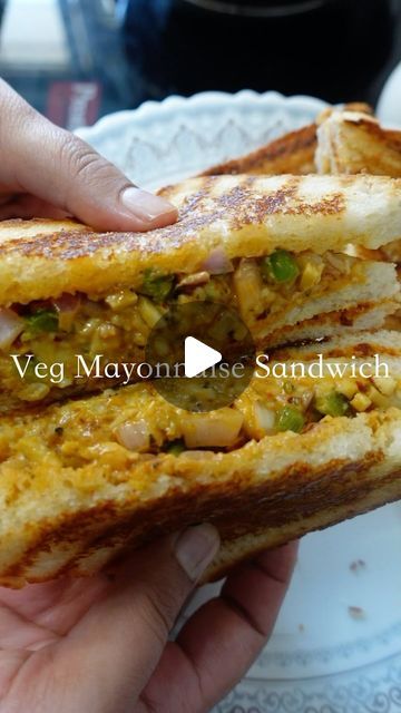 Shrilekha Patkar | Homechef💛 on Instagram: "Today’s Special ✨- Veggie Bliss: Mayo 🥪 🌱

🥪Craving a veggie delight? Indulge in our mouthwatering Veg Mayonnaise Sandwich recipe! Bursting with flavors and perfect for a quick snack or light meal, this sandwich is a must-try for all food enthusiasts!🍅🥒🥪

Recipe in the comments section, Follow for more♥️

#vegmayosandwich 
#vegmayonnaisesandwich 
#vegmayosandwichrecipe #vegsandwich❤️ #vegsandwichrecipe #keyafoods #keyafoodhacks #keyapizzaseasoning #hellmannsmayonnaise #cheesemayosandwich #vegsandwichwithcheese #grillmayocheesesandwich #sizzlethespice" Veg Mayonnaise Sandwich, Mayonnaise Sandwich Recipe, Mayonnaise Sandwich, Mayo Sandwich, Veg Sandwich, Veggie Sandwich, Veggie Delight, Quick Snack, Sandwich Recipe