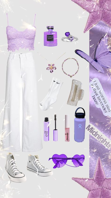 Lavender Haze Concert Outfit, Taylor Swift Lavender Haze Outfit Ideas, Lavender Concert Outfit, Lavender Haze Outfit Ideas, Taylor Swift Concert Outfit Lavender Haze, Taylor Swift Lavender Haze Outfit, Taylor Swift Speak Now Era Inspired Outfits, Lavender Haze Music Video Outfit, Taylor Swift Eras Tour Outfits Ideas Speak Now