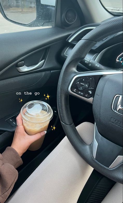 Car Stories Instagram, New Car Story Instagram, Car Travel Instagram Stories, Car Aesthetic Instagram Story, Coffee In Car, Car Instagram Story, New Car Instagram Story Ideas, Car Interior Ig Story, Coffee In Car Aesthetic