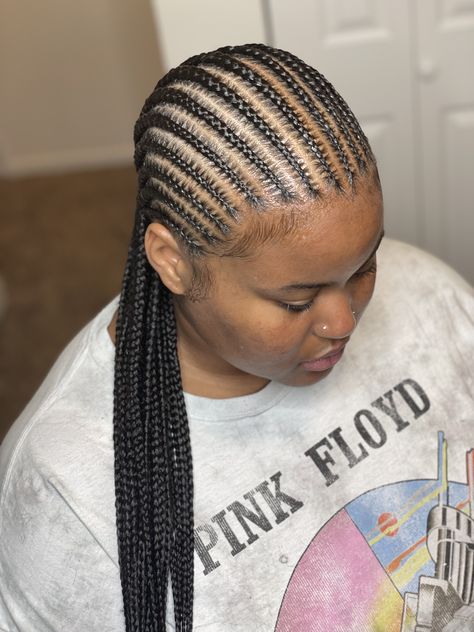 Tiny All Back Hairstyle, Knotless Straight Back Braids, 16 Cornrow Braids, Simple Straight Back Cornrows, Straight Back Black Women, Cornrows Small Straight Back, Straight Ups Braids, Xs Straight Back Braids, Small Cornrows For Black Women