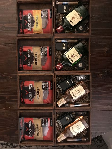 Groomsmen proposal Groomsmen Proposal Country, Country Groomsmen Proposal, Groomsmen Proposal Non Alcoholic, Groomsmen Proposal Diy, Country Groomsmen, Groomsmen Boxes, Bbq Theme, Groomsman Proposal Box, Dyi Gifts