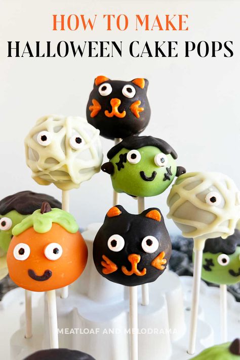 Halloween Cake Pop Recipes, Sprite Cake, Frankenstein Cake, Themed Cake Pops, Fun Halloween Desserts, Soda Cake, Cake Dip, Halloween Cake Pops, Fun Halloween Treats