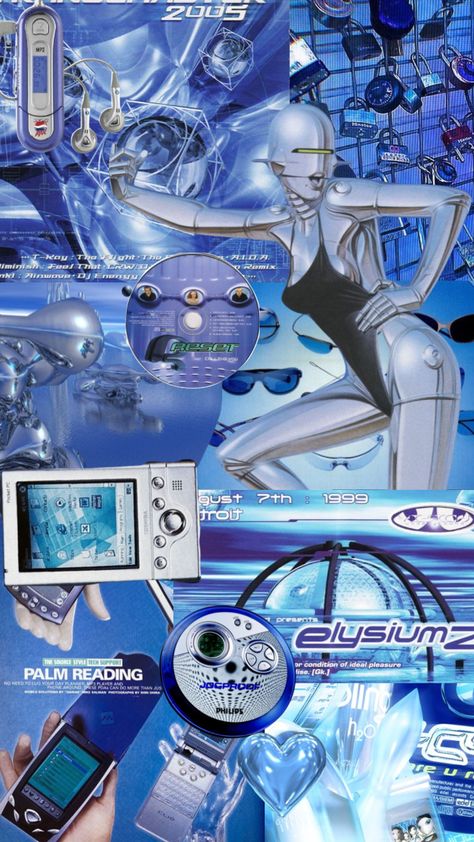 200s Futurism, Y2k Aesthetic Moodboard, Futurism Moodboard, 2000s Retro Futurism, 80s Futurism Aesthetic, Y2k Advertising, 2000s Futurism Aesthetic, Early 2000s Futurism, Retro Futurism Y2k