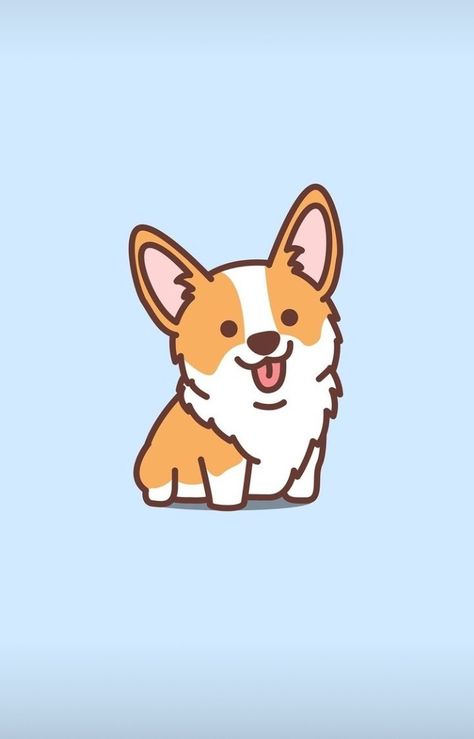 Cute Corgi Cartoon, Easy Corgi Drawings, How To Draw Corgi, Cartoon Corgi Drawing, Corgi Drawing Cute, Corgi Drawing Easy, Corgi Animation, Cute Corgi Drawing, Corgi Doodle