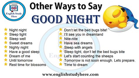 How To Have A Good Night Sleep, Good Night In Different Ways, Other Way To Say Good Night, Other Ways To Say Good Night, How To Say Good Night In Different Ways, Sweet Ways To Say Goodnight, Way To Say Good Night, Other Words For Good, Ways To Say Goodnight