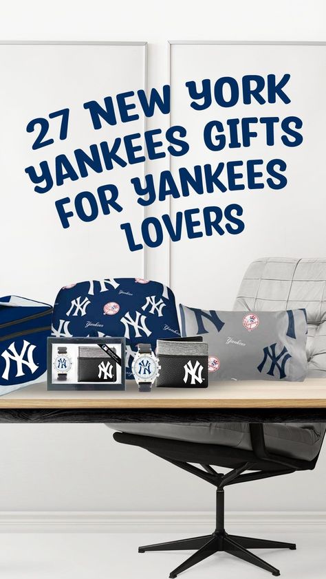 You can pick one of the best New York Yankees gifts that suits your preference best, from mugs to unique items such as a stadium lights end table. We guarantee that any New York Yankees lovers will absolutely love them. Let’s take a look! #yankeeswapgiftideas #yankeeshatoutfit #yankeeshat #yankeeswapgiftideas$25 #yankeehatoutfitswomen Yankees Gifts For Him, Yankee Swap Gift, Stadium Lights, Yankees Hat, Baseball Park, Yankees Logo, Yankees Fan, New York Yankees Baseball, Work Anniversary