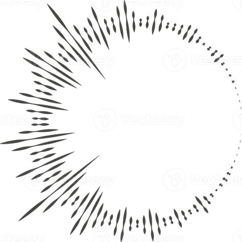 Circle audio wave. Circular music sound equalizer. Abstract radial radio and voice volume symbol Music Art Abstract, Music Vibrations Sound Waves, Abstract Music Tattoo, Abstract Icon Design, Sound Graphic Design, Circle Design Pattern Graphics, 12th Fail, Logo Design Music, Sound Wave Tattoo